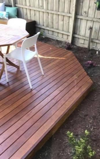 Deck cleaned & restained