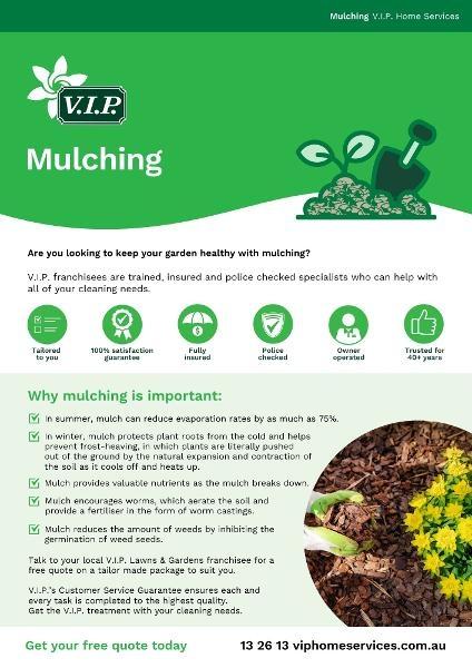 Lock in moisture and nutrients with fresh mulch – the ultimate garden boost!