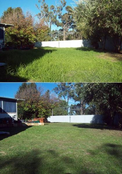 Gary Burton - Lawn Mowing - before & after