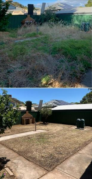 Marty Holloway - Garden tidy - before & after 2