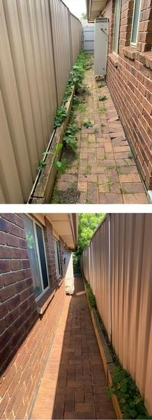 Marty Holloway - Weed Maintenance - before & after 2