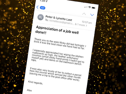 Peter and Lynette Last - Appreciation of a job well done