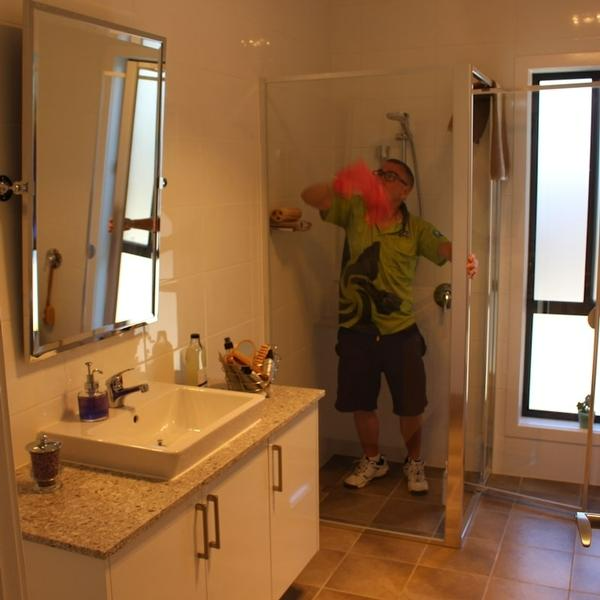 Russell Yeoman - Bathroom cleaning