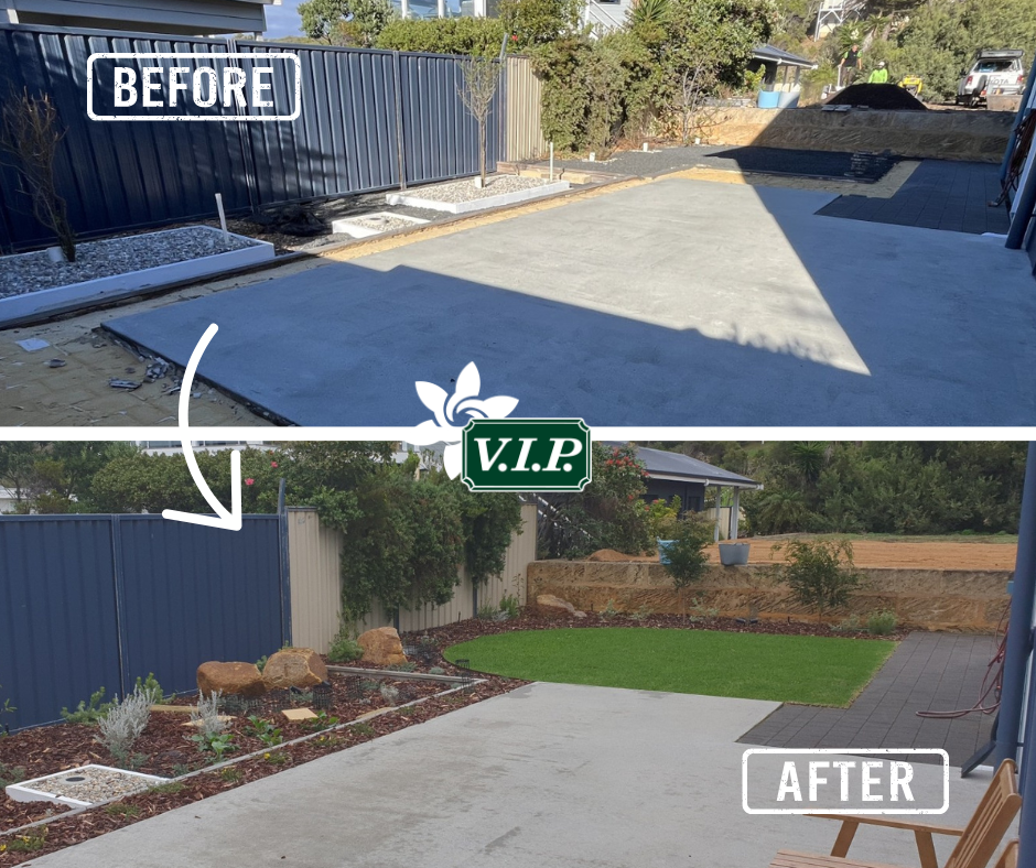 V.I.P. Lawns & Gardens Margaret River - Landscaping Before & After 2