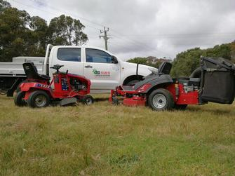 Shane Hermon - Our ride on mowers - no job too big or too small, just no rocks thanks