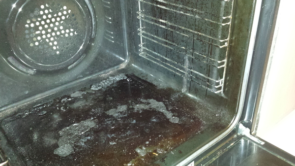 Vicki & Mike - oven before clean