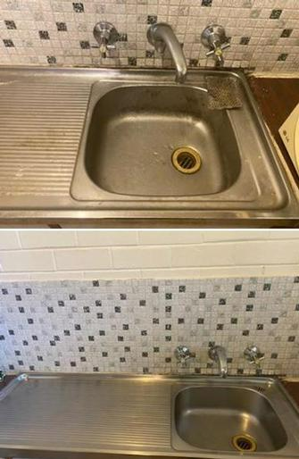 Dima El Kari - Sink clean - before & after
